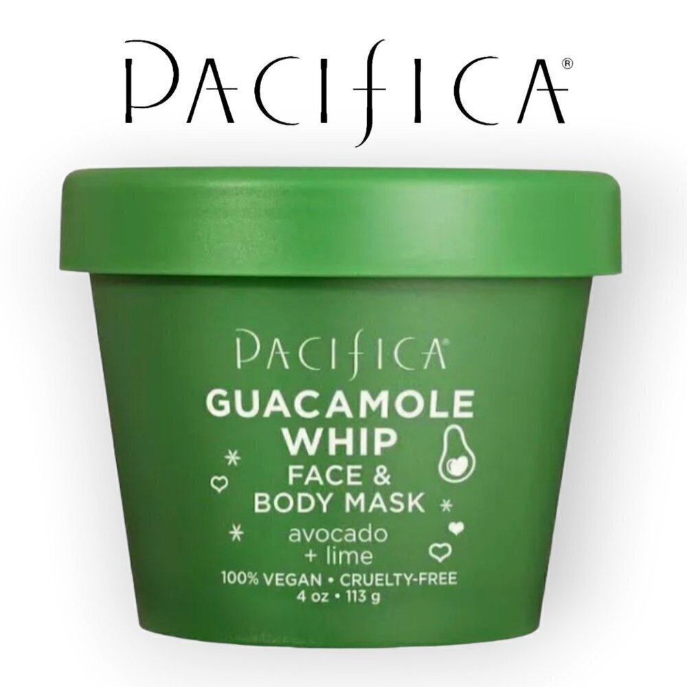 Pacifica Guacamole Whip Mask 4oz Avocado Lime Vegan Face Body Hydration Skincare